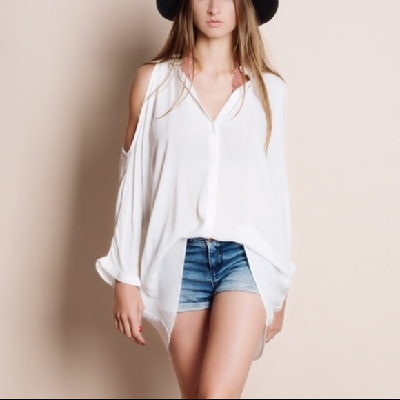 Tops - GRACE COLD SHOULDER BLOUSE